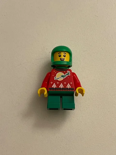 New LEGO Spaceman Minifigure with Holiday Sweater