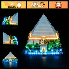 LED Lighting Kit for LEGO Great Pyramid of Giza 21058 - Compatible with Architec
