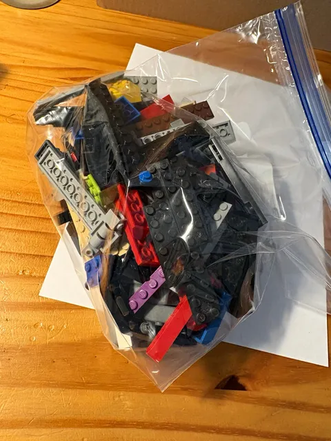 LEGO Bulk Mixed Lot Bricks, Plates & Parts Multicolor — Bag almost 1 pound