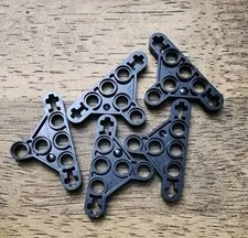LEGO Black Technic, Liftarm, Triangle Thin 3 x 5, Short Supports. QTY 5. 99773