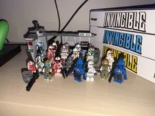 HUGE LOT OF 22 LEGO CUSTOM CLONE TROOPER MINIFIGURES - CAC, GCC, REPUBLIC BRICKS