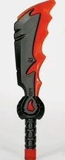 LEGO® Ninjago Rageblade Minifigure Weapon Part Sword Blade Red & Grey 4924pb01
