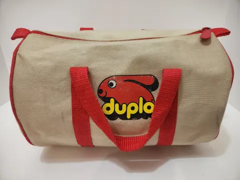 Vintage 1986 Lego Duplo Duffle Storage Bag - ZIPPER WORKS!!! 