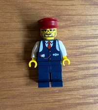 Lego Railroad Conductor Charlie Mini Figure 10133,  4513, 10128