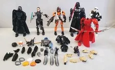 LEGO Star Wars Buildable Figures Lot Darth Vader Rey  Parts Pieces 