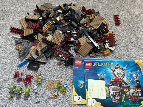 LEGO 8078 Atlantis Portal of Atlantis Set With Minifigures & Instructions