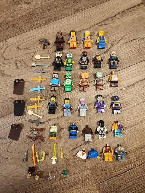 LEGO Mini Figures Lot, Some Incomplete. Minecraft, Ninjago, Chewbacca, Joker