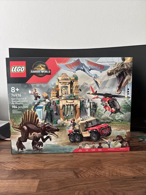 LEGO Jurassic World Spinosaurus & Quetzalcoatlus Air Mission NEW