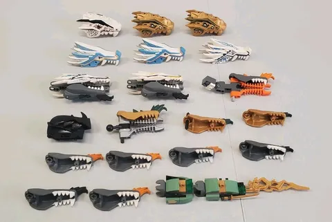 Lego Ninjago Dragon Head Lot Parts Pieces Some Rare 