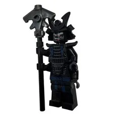 LEGO Ninjago Garmadon Minifigure 4 Arms Samurai Helmet Staff Weapon