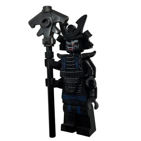 LEGO Ninjago Garmadon Minifigure 4 Arms Samurai Helmet Staff Weapon
