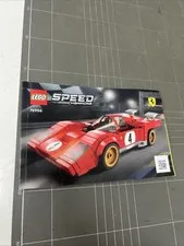 VINTAGE TOY LEGO MANUAL INSTRUCTIONS BOOKLET ART SPEED CHAMPIONS LAMBORGHINI