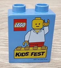 Lego Kids Fest 2011 Medium Duplo Blue Brick Promotional Souvenir Commemorative