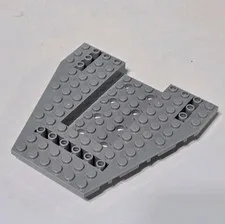 Lego 12x12x1 1/3 Vehicle Base 8x4 Recessed Center 8 Holes Light Bluish Gray 