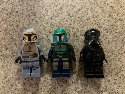 Lego Star Wars Mandalorians & Tie Fighter Pilot Minifigure Lot