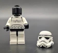 Lego Minifigure Star Wars Stormtrooper Sw0036b Head Black