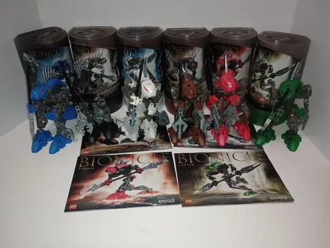 LEGO BIONICLE: Rahkshi Lot Of 6 With Canisters And Some Instructions Complete