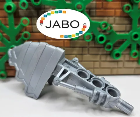 (S18 / 3 / 7) LEGO Bionicle 47315 Weapon Earthshock Drill Claw Pearl Heall Grey