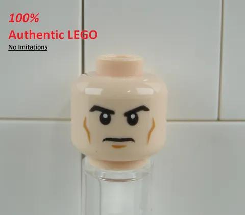 LEGO NEW Light Flesh Head Frown (1x) 4662141 Minifigure Part 76086