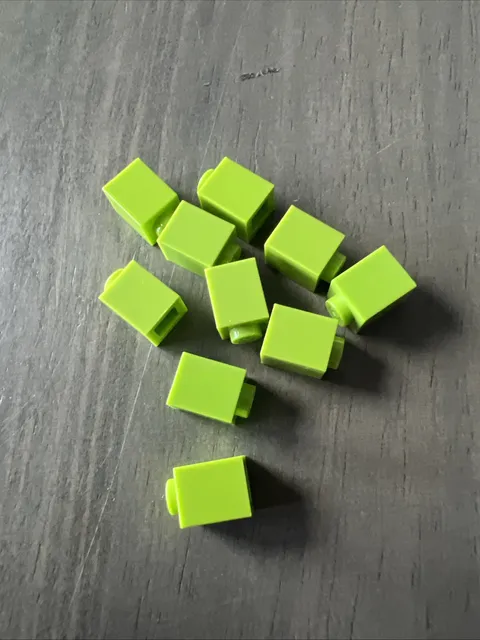 Lego 3005 Lime Green Brick 1x1 - 10 Pieces