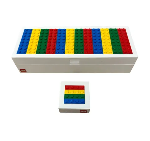 Lego 2013 Pencil Case & Sharpener Storage Box in Good Used Condition