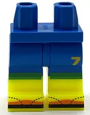 Lego New Minifigure Legs Neon Yellow Lower Legs Boots Vini JR Soccer 7 Player
