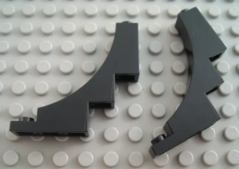 LEGO Lot of 2 Black 1x5x4 Inverted Arch Brick Parts