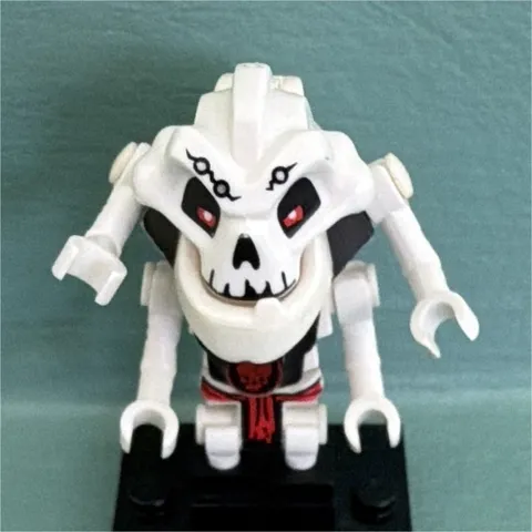 LEGO Minifigures White Skeleton Monster Minifigure with Black Display Stand