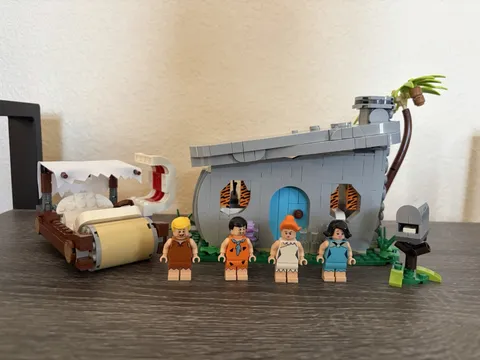 LEGO Ideas: The Flintstones (21316) Box And Instructions, Disassembled. Complete