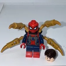 IRON SPIDERMAN Minifigure LEGO Marvel Avengers Peter Parker 76323 (sh1047)