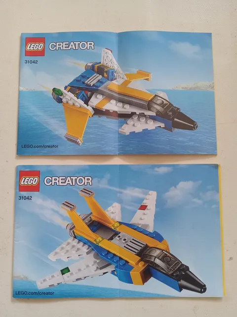 LEGO Creator 31042 Super Soarer 2 Books Instruction Manuals Only! No Bricks!