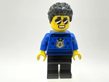 LEGO CITY POLICE Part cty1207 - Duke DeTain, blue sweater, black legs
