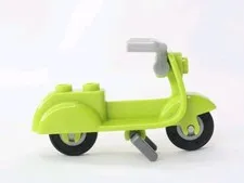 LEGO Minifigure Parts Riding Cycle Scooter Lime