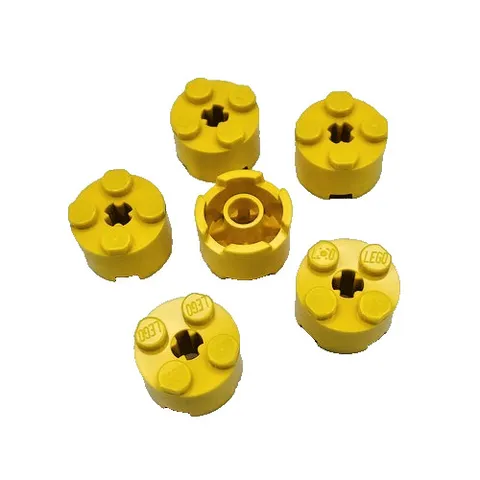 3941 LEGO Parts Brick Round 2x2 YELLOW (6)