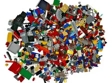 Genuine LEGO Bulk Lot 2 Lbs Mixed Bricks Parts Pieces Random Assorted Wheels Blo