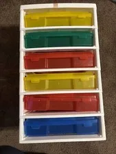 LEGO IRIS 6 Bin Building Block Storage Tower Containers