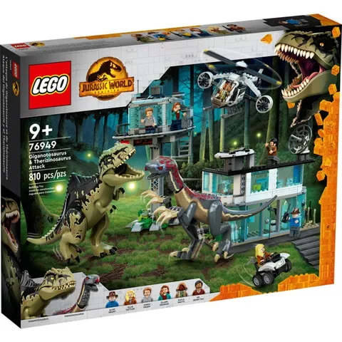 LEGO Jurassic World 76949 Giganotosaurus & Therizinosaurus Attack Set