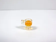 LEGO Trans Clear Cup Mug w/ Orange Liquid Food Accessory Minifig S3