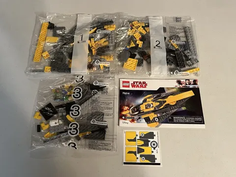 LEGO Star Wars 75214 Anakin’s Jedi Starfighter New Sealed Bags No Box 