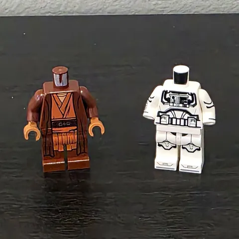 GCC LEGO Star Wars Plo Koon & Clone Pilot Minifigure Parts (Torso & Legs)