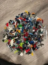 BIG Lot Of LEGO Bionicles, 500+ pcs, ~3.8lbs. tons of RARE masks/weapons