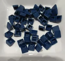 #3814# Genuine Lego 54200 slope 30* 1 X 2/3 in dark blue in excellent condition