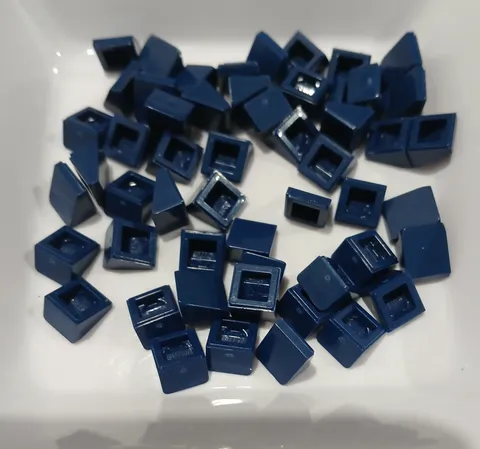 #3814# Genuine Lego 54200 slope 30* 1 X 2/3 in dark blue in excellent condition