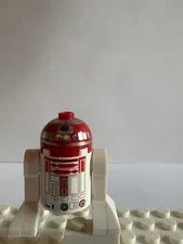 LEGO Star Wars R2-R9 Astromech Droid Minifigure Red Silver Dome