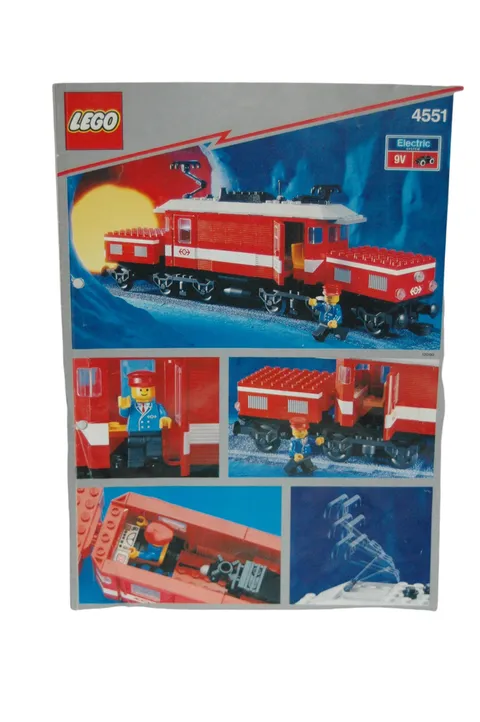 Lego® TRAIN Railway 4551 Instructions Red Crocodile Locomotive