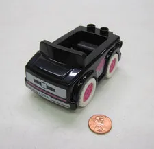 Lego Duplo Black Car Vehicle Bluey Purple Pink Hubcaps for Muffin