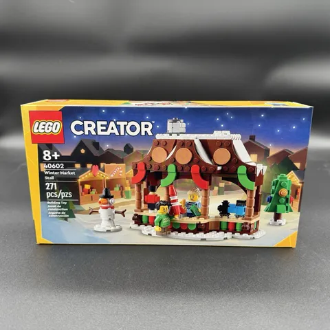 LEGO Creator Winter Market Stall 40602 Box Set 271pcs 8+ Seasonal