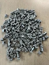 LEGO 15712 Dark Bluish Gray Tile Modified 1x1 with Open O Clip 189 Pieces
