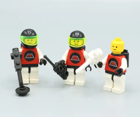 LEGO MTRON Minifigure Lot x3 Vintage Mini Figure Original M Tron + Tanks