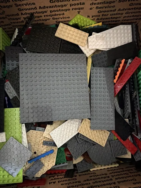 15 Piece Lego Base Plates Assorted Sizes!! 2x16 To 16x16 Assorted Sizes!!
